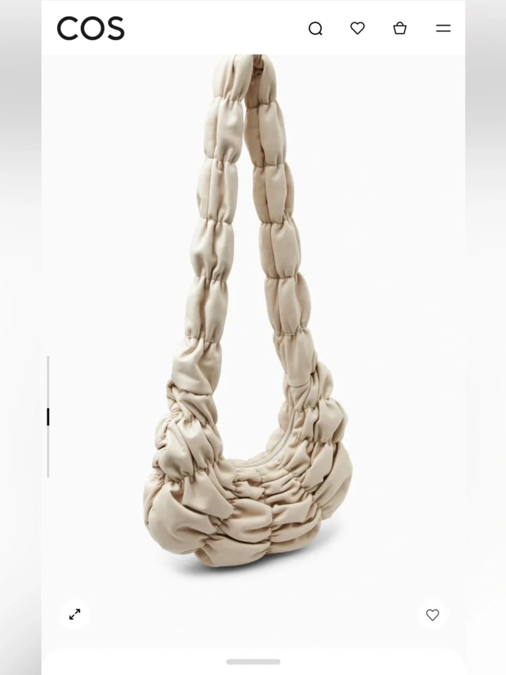 COS Leather Ripple Crossbody - Picture 5 of 6